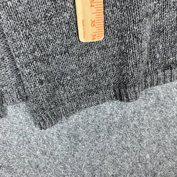 Foreign Exchange Cardigan Women's Medium Gray Sweater Knitted Acrylic - Picture 5 of 7